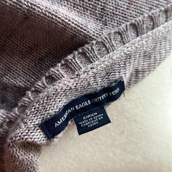 American Eagle Women’s Purple Ombré Long Sleeve Sweater Sz S - Picture 4 of 6